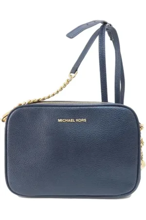 Michael Kors Femme, Pre-owned, Bleu, Taille: ONE Size Pre-owned Cuir sacs-ports-paule