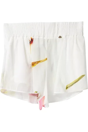 GENNY Femme, Shorts, Multicolore, Taille: 40 FR Shorts en mousseline d