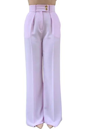 Elisabetta Franchi Femme, Pantalons, Rose, Taille: 42 FR Vêtements pour Femmes Élégants et à la Mode