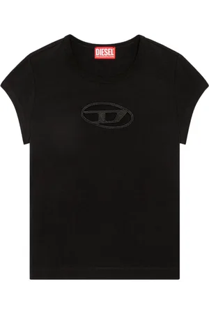 Diesel Femme, Tops, Noir, Taille: 38 FR T-shirt Élégant