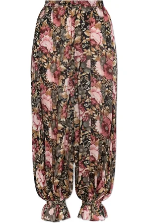 Chloé Femme, Pantalons, Multicolore, Taille: 36 FR Pantalon en soie