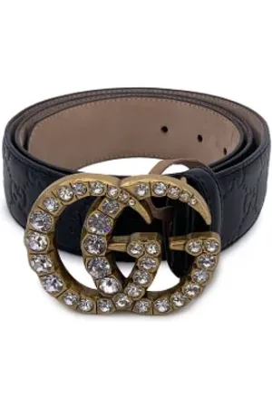 Gucci Femme, Pre-owned, Noir, Taille: ONE Size Pre-owned Cuir ceintures