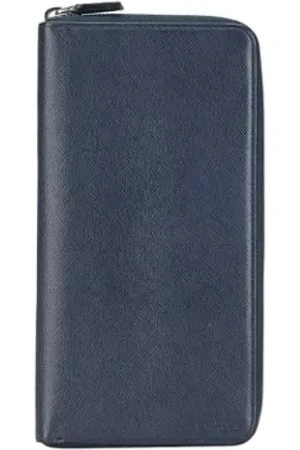 Prada Homme, Pre-owned, Bleu, Taille: ONE Size Pre-owned Cuir petite-maroquinerie