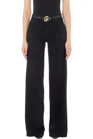 Liu Jo Femme, Jeans, Noir, Taille: W28 Jean taille haute avec ceinture flare