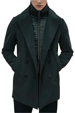 RRD Homme, Manteaux, Vert, Taille: L Manteau croisé thermo d`hiver