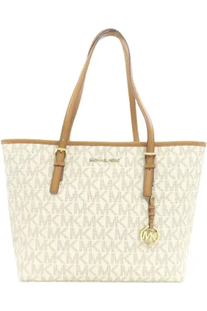 Michael Kors Femme, Pre-owned, Blanc, Taille: ONE Size Pre-owned Toile cabas