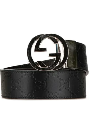 Gucci Femme, Pre-owned, Noir, Taille: ONE Size Pre-owned Cuir ceintures