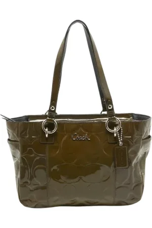 Coach Femme, Pre-owned, Vert, Taille: ONE Size Pre-owned Cuir cabas