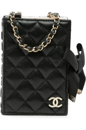 CHANEL Femme, Pre-owned, Noir, Taille: ONE Size Pre-owned Cuir sacs-ports-paule