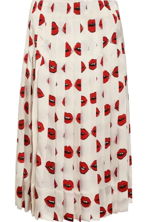 Khaite Femme, Jupes, Multicolore, Taille: 38 FR Jupe Plissée Imprimée en Rayonne de Cuprammonium