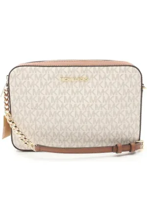 Michael Kors Femme, Pre-owned, Blanc, Taille: ONE Size Pre-owned Toile sacs-ports-paule