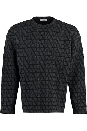 VALENTINO GARAVANI Homme, Pulls, Gris, Taille: M Pull en laine Iconographe