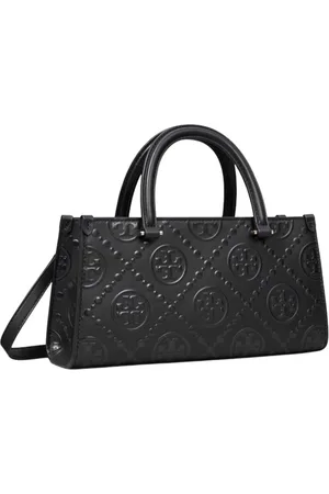Tory Burch Femme, Sacs, Noir, Taille: ONE Size Monogramme Estampé Petit Sac Fourre-Tout Noir