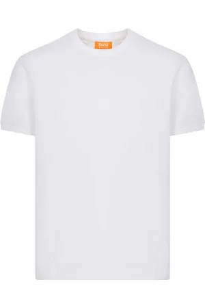 sunseeker Homme, Tops, Blanc, Taille: L T-shirt en Coton Blanc avec Logo