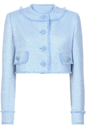 Dolce & Gabbana Femme, Vestes, Bleu, Taille: 36 FR Vestes Élégantes pour Hommes et Femmes