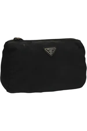 Prada Femme, Pre-owned, Noir, Taille: ONE Size Pre-owned Nylon trousses-de-toilette