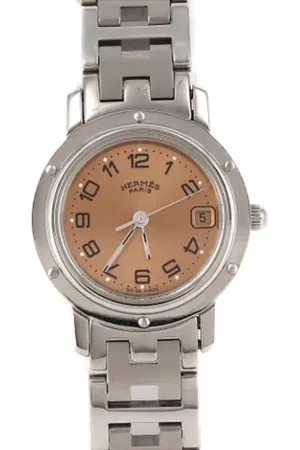 Hermès Femme, Pre-owned, Rose, Taille: ONE Size Pre-owned Acier inoxydable montres