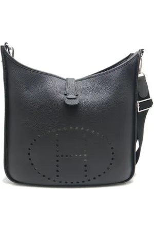 Hermès Femme, Pre-owned, Noir, Taille: ONE Size Pre-owned Cuir sacs-ports-paule