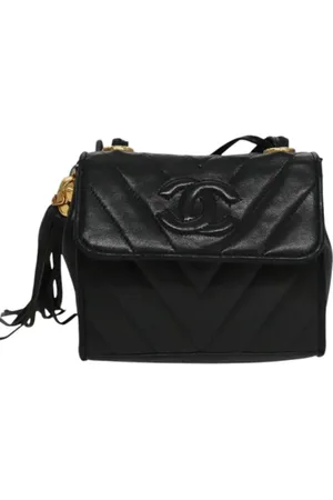 CHANEL Unisex, Pre-owned, Noir, Taille: ONE Size Pre-owned Toile petite-maroquinerie
