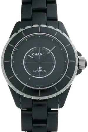 CHANEL Homme, Pre-owned, Noir, Taille: ONE Size Pre-owned Acier inoxydable montres