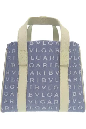 Bvlgari Femme, Pre-owned, Bleu, Taille: ONE Size Pre-owned Toile cabas