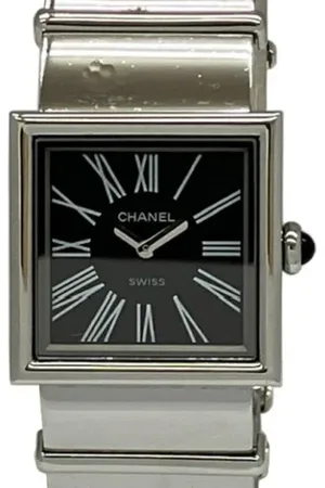 CHANEL Femme, Pre-owned, Noir, Taille: ONE Size Pre-owned Verre montres