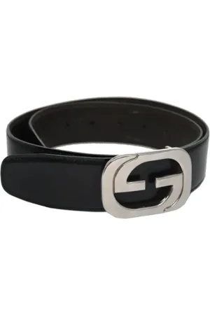 Gucci Femme, Pre-owned, Noir, Taille: ONE Size Pre-owned Cuir ceintures
