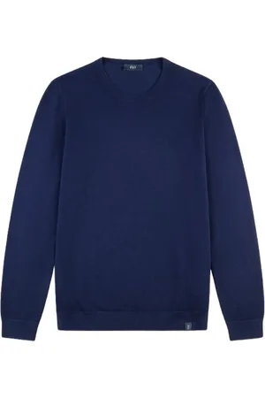FAY Homme, Tops, Bleu, Taille: XL Collection de T-shirts et Polos élégants
