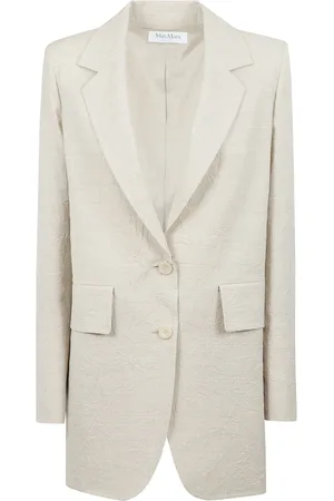 Max Mara Femme, Vestes, , Taille: 38 FR Blazer Oversize en Laine Texturée