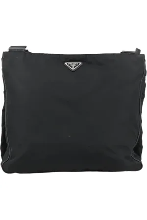 Prada Femme, Pre-owned, Noir, Taille: ONE Size Pre-owned Tissu sacs-prada