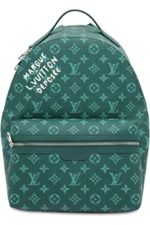 LOUIS VUITTON Femme, Pre-owned, Vert, Taille: ONE Size Pre-owned Toile sacs-dos