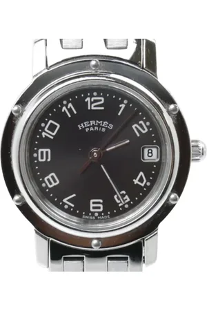 Hermès Femme, Pre-owned, Gris, Taille: ONE Size Pre-owned Acier inoxydable montres