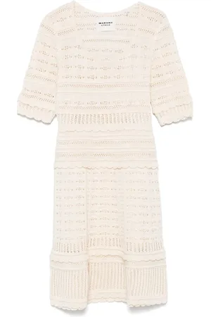 Isabel Marant Femme, Robes, , Taille: 38 FR Robe Mini en Crochet Écru