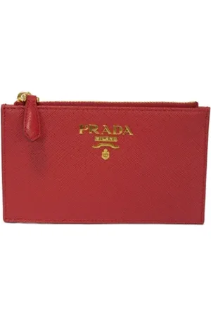 Prada Femme, Pre-owned, Rouge, Taille: ONE Size Pre-owned Cuir petite-maroquinerie