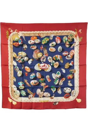 Hermès Femme, Pre-owned, Multicolore, Taille: ONE Size Pre-owned Soie foulards
