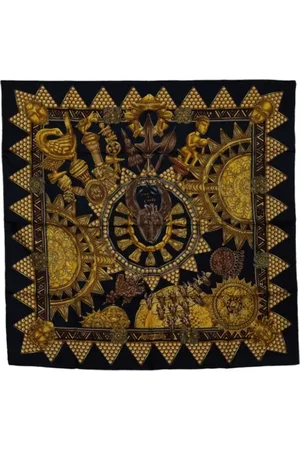 Hermès Femme, Pre-owned, Multicolore, Taille: ONE Size Pre-owned Soie foulards