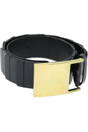 Gucci Femme, Pre-owned, Noir, Taille: ONE Size Pre-owned Cuir ceintures