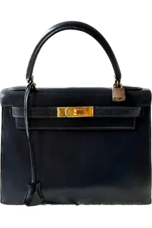 Hermès Femme, Pre-owned, Bleu, Taille: ONE Size Pre-owned Cuir sacs-main