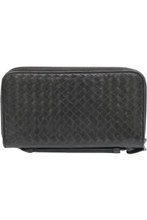 Bottega Veneta Homme, Pre-owned, Noir, Taille: ONE Size Pre-owned Cuir petite-maroquinerie