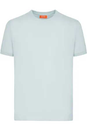 sunseeker Homme, Tops, Bleu, Taille: M T-shirt en Coton Gris avec Logo
