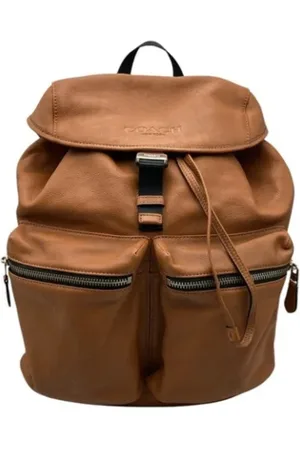 Coach Femme, Pre-owned, Brun, Taille: ONE Size Pre-owned Cuir sacs-dos