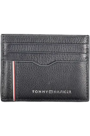 Tommy Hilfiger Homme, Accessoires, Bleu, Taille: ONE Size Portefeuille Homme en Cuir Bleu