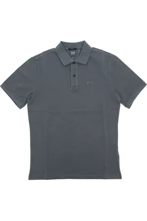 C.P. Company Homme, Tops, Gris, Taille: 2XL Polo Gris Manches Courtes T-shirts