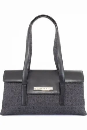 Bvlgari Femme, Pre-owned, Noir, Taille: ONE Size Pre-owned Toile sacs-ports-paule