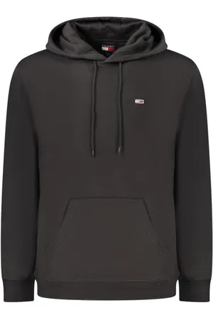 Tommy Hilfiger Homme, Sweatshirts et sweats à capuche, Noir, Taille: M Sweat à Capuche en Coton Noir Homme