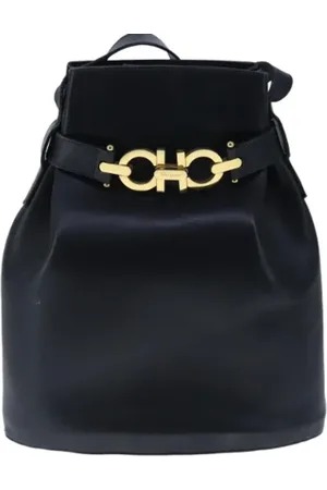 Salvatore Ferragamo Femme, Pre-owned, Noir, Taille: ONE Size Pre-owned Cuir sacs-ports-paule