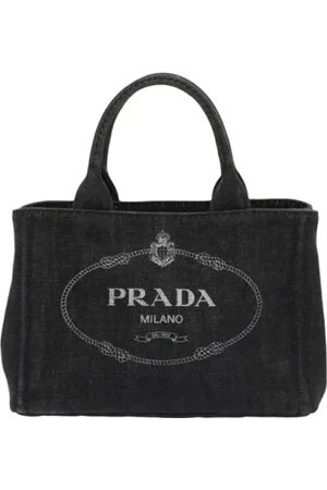 Prada Femme, Pre-owned, Noir, Taille: ONE Size Pre-owned Denim sacs-prada