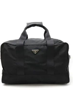 Prada Homme, Pre-owned, Noir, Taille: ONE Size Pre-owned Toile sacs-prada