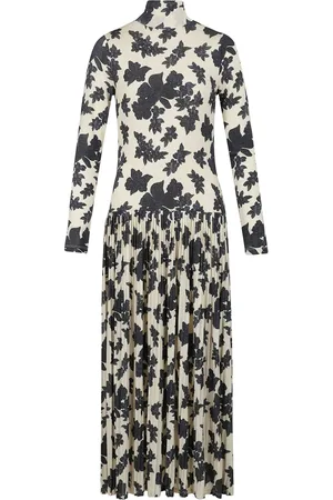 ULLA JOHNSON Femme, Robes, , Taille: 42 FR Robe Midi Imprimé Monarch