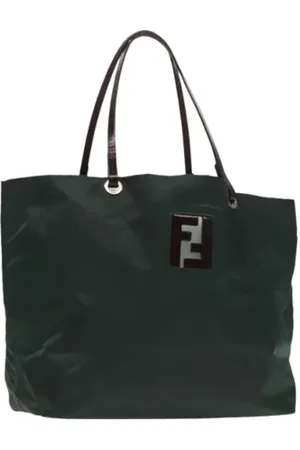 Fendi Femme, Pre-owned, Vert, Taille: ONE Size Pre-owned Tissu sacs-fendi